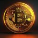ai generated golden bitcoin symbol round coin as cryptocurrency digital money photo 80x80